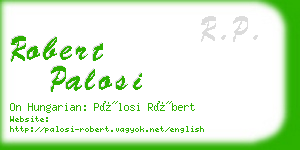 robert palosi business card